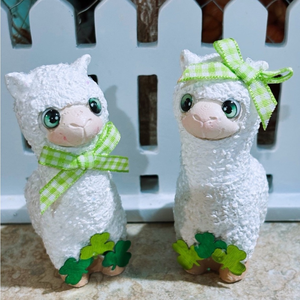 St pattys llama decor set of 2